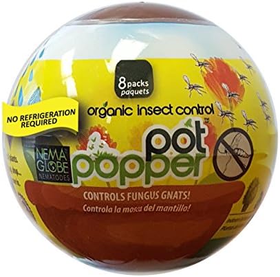 2026 Nematodes Organic Insect Control Pot Popper  Controls Fungus Gnats  8 Infusion Bio-Pouches per Popper (8 Million Nematodes) – No Refrigeration Required