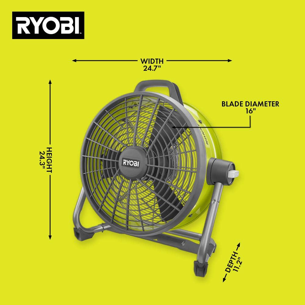 18V Hybrid 18 in. Air Cannon Drum Fan P3340