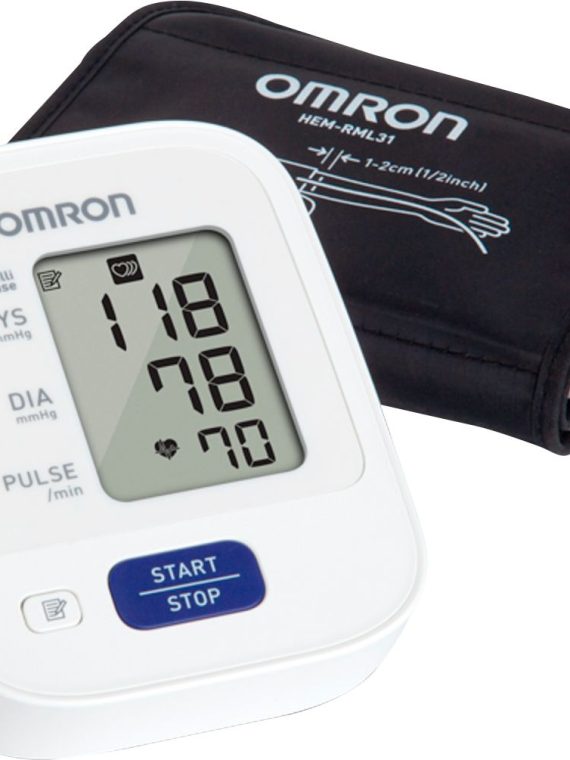 2026 Omron – 3 Series – Automatic Upper Arm Blood Pressure Monitor – Black/White