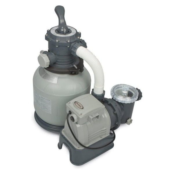2026 Intex Krystal Clear Sand Filter Pump for Above Ground Pools, 12-inch, 110-120V with GFCI
