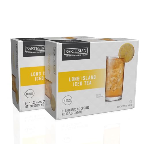 2026 Bartesian 16-Pack Long Island Iced Tea Mixer Capsules for Cocktail Machine – Home Bar Mixology Cocktails Mix Pod Capsule Set To Use With the Bartesian Cocktail Drink Maker Machine