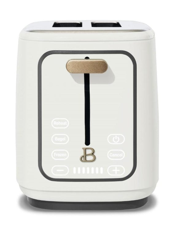 2026 Beautiful 2 Slice Touchscreen Toaster, White Icing by Drew Barrymore