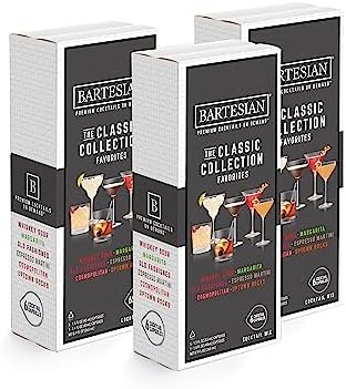 2026 Bartesian The Classic Collection Favorites Cocktail Mixer Capsules  Variety Pack of 18 Cocktail Capsules  for Bartesian Premium Cocktail Maker