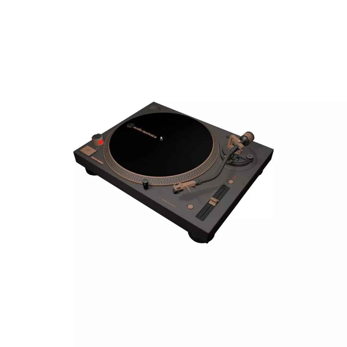 Audio Technica AT-LP120XUSB-BZ Direct Drive USB Turntable. Bronze – 3-Speed. Built-in Preamp. Vinyl to Digital Conversion