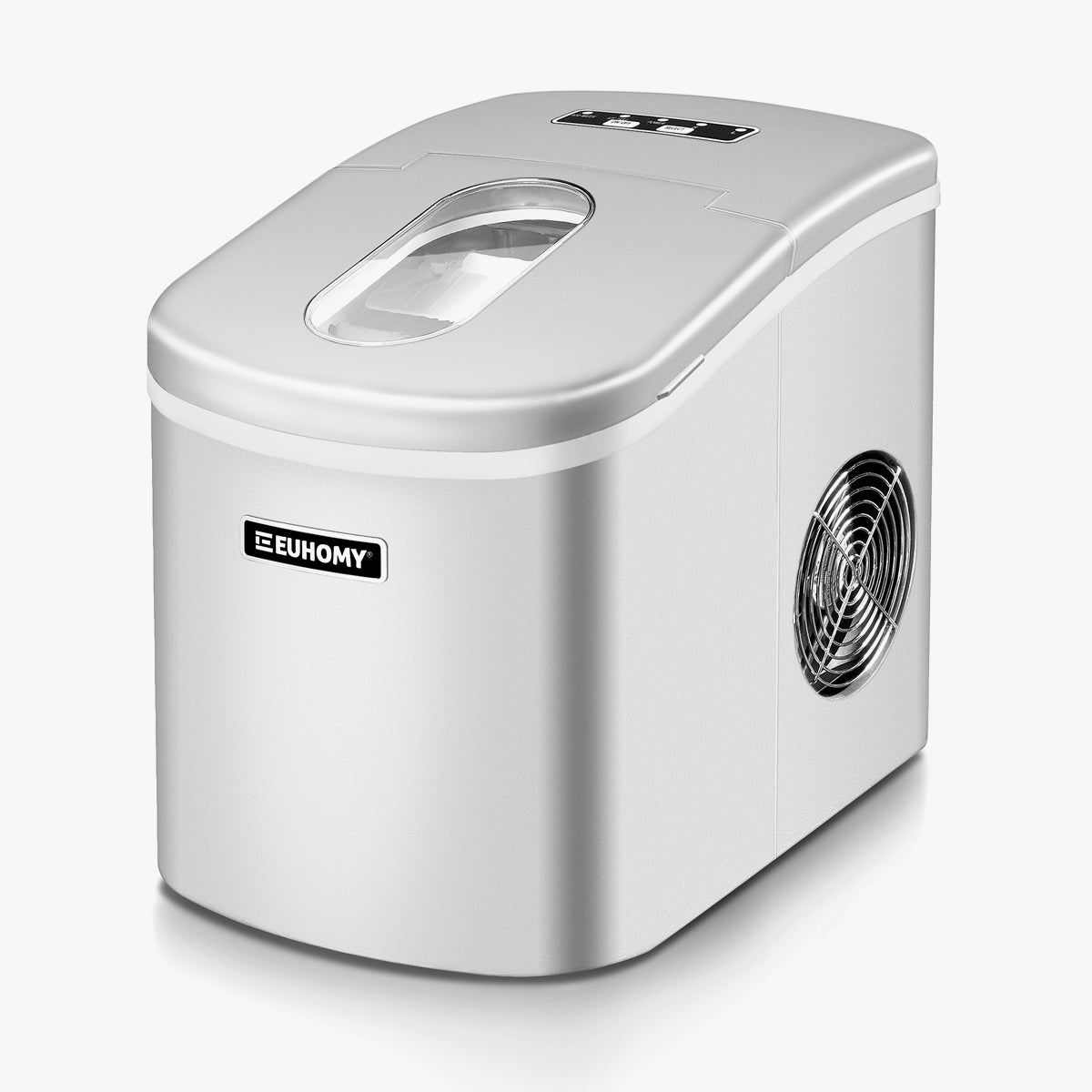 2026 Euhomy Portable Compact Ice Maker Sliver