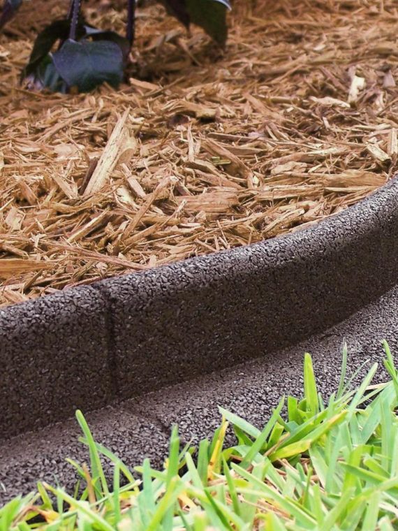 2026 Eco Border 3 x 48 Brown Rubber No Dig Landscape Garden Border Edging (Pack 6)