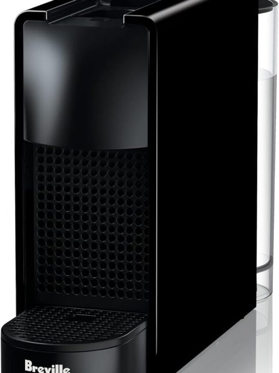 2026 Nespresso Essenza Mini Espresso Machine by Breville 0.6 Liters  Piano Black  15.25 x 5.5 x 12.25 in