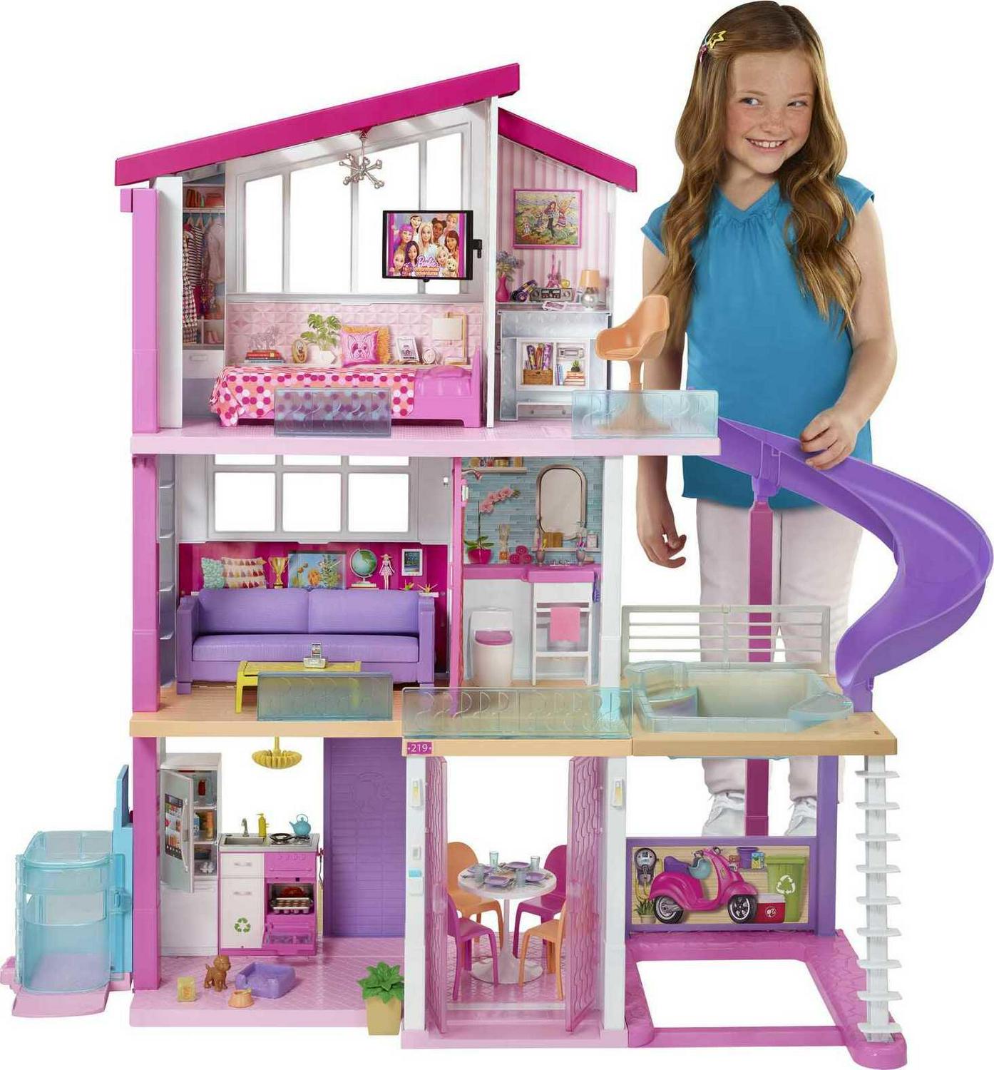 2026 Barbie Dreamhouse Dollhouse With 70+ Accessories, Working Elevator, Lights and Sounds
