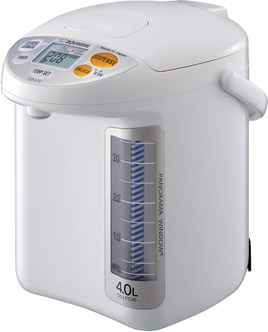 2026 Zojirushi CD-LFC40 Panorama Window Micom Water Boiler and Warmer  135 oz/4.0 L  White