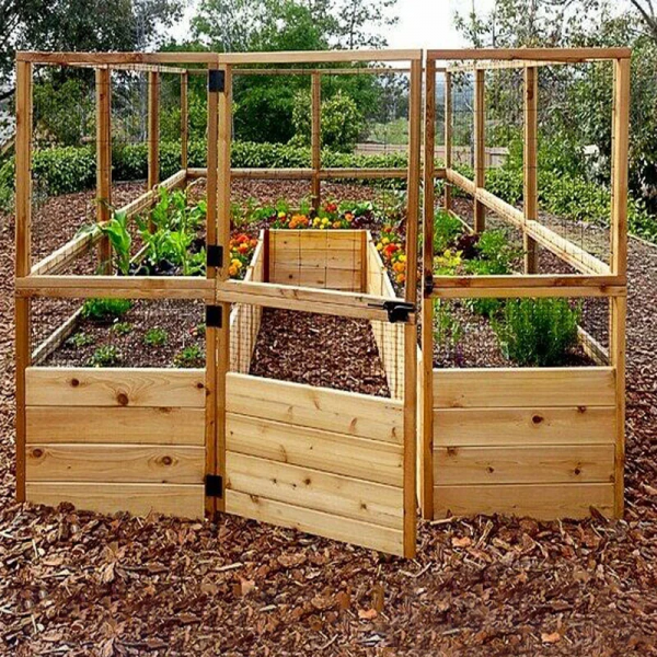 2026 Deer Proof Cedar Complete Raised Garden Bed Kit �?8�?x 8�?x 20′�?