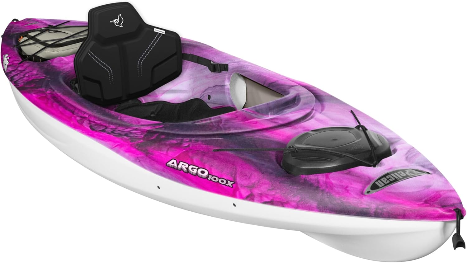 2026 Pelican Argo 100X EXO – Premium Sit-in Recreational Kayak – Exo Cooler Bag Included – 10 ft – Stardust