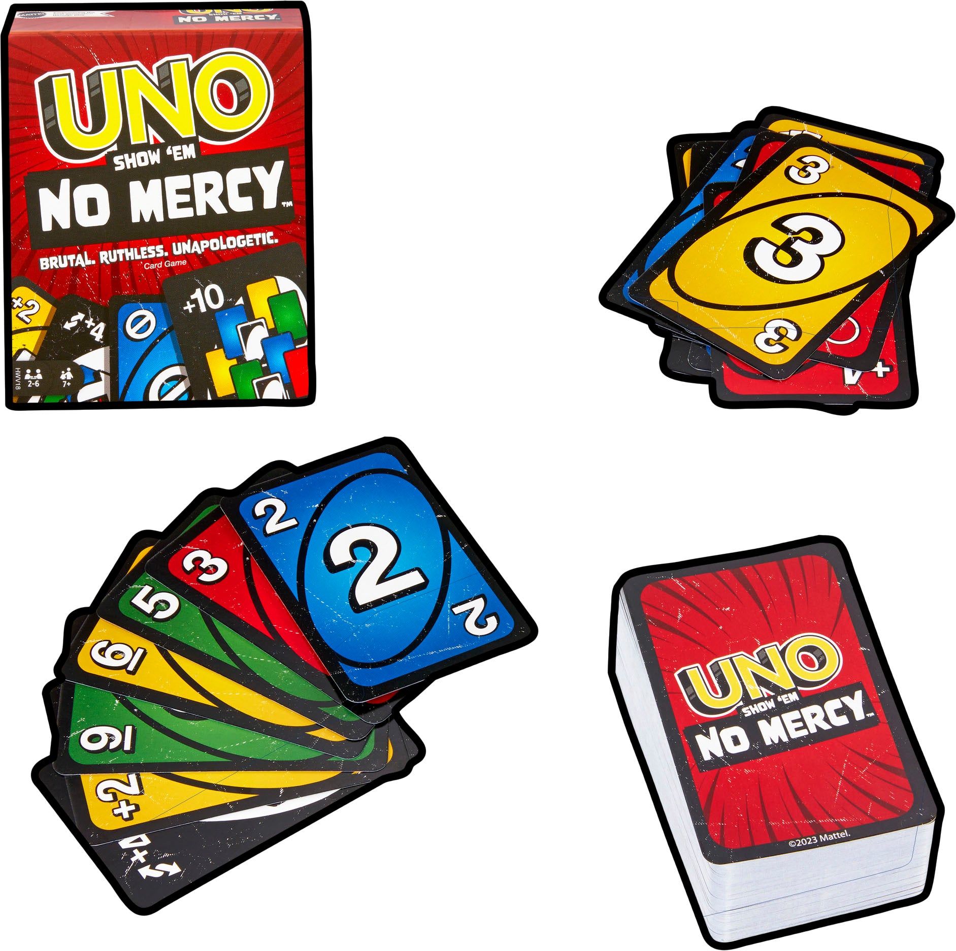 2026 Mattel – UNO Show ‘em No Mercy Card Game