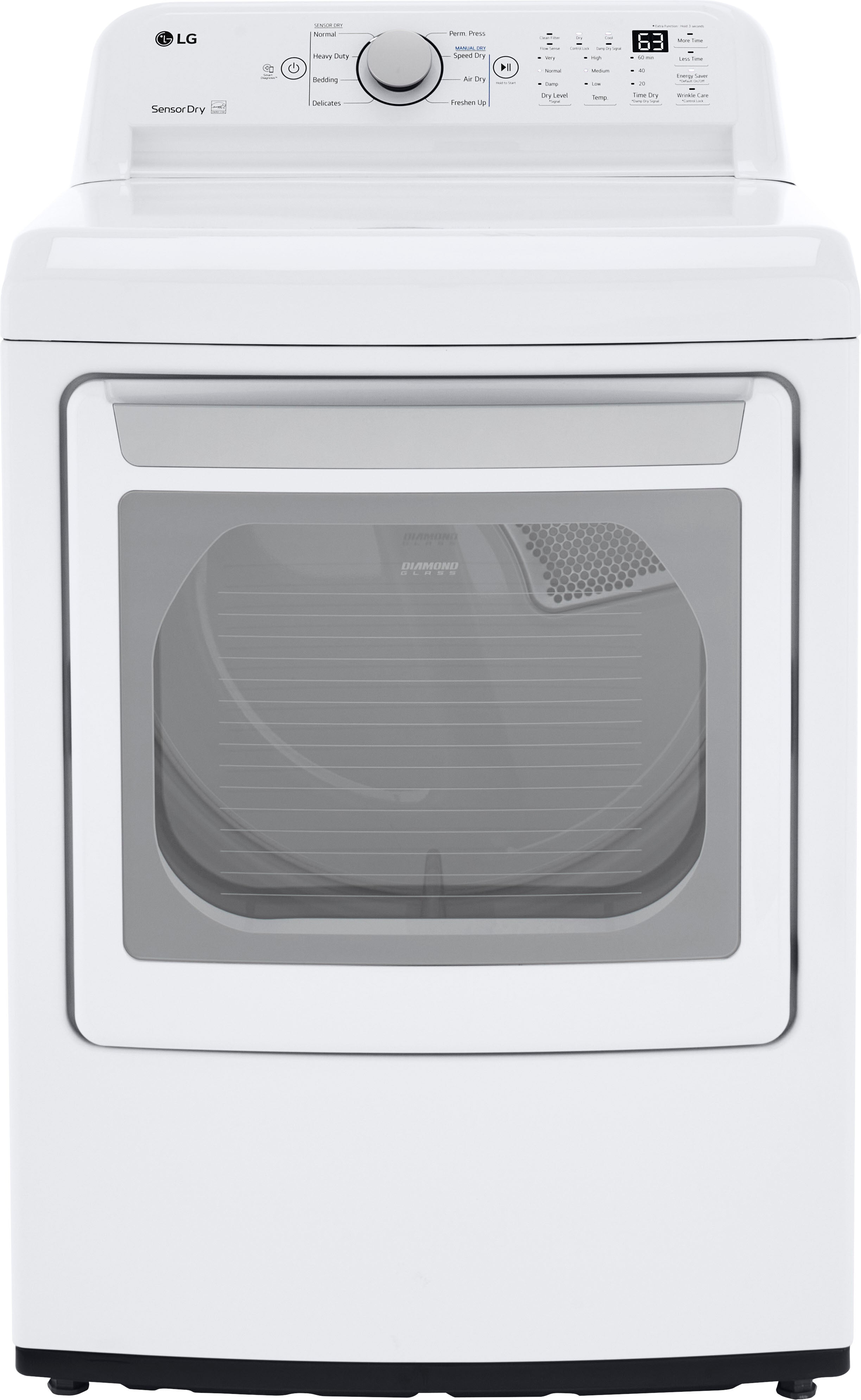 2026 LG – 7.3 Cu. Ft. Gas Dryer with Sensor Dry – White