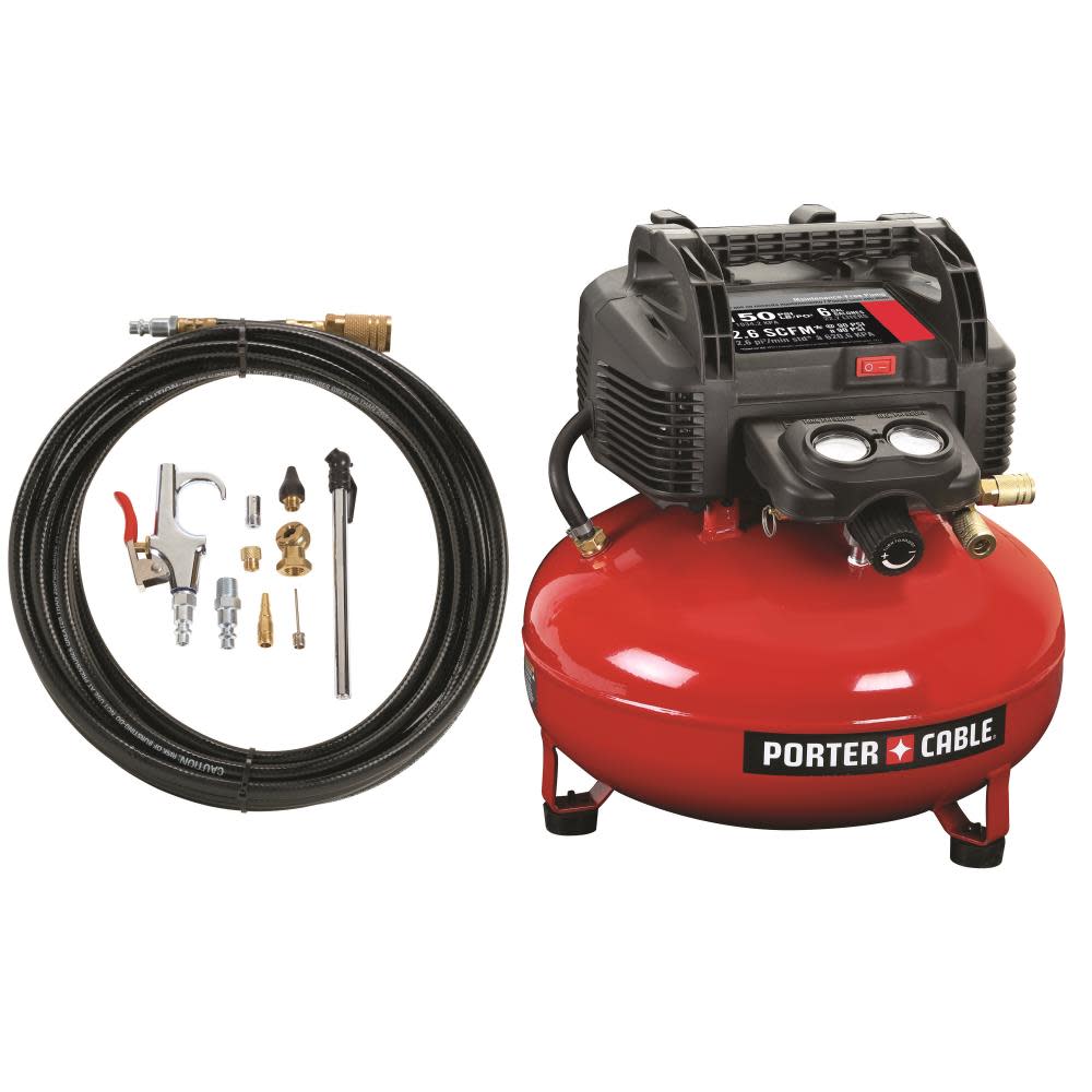 150 PSI. 6 Gallon Oil-Free Pancake Air Compressor