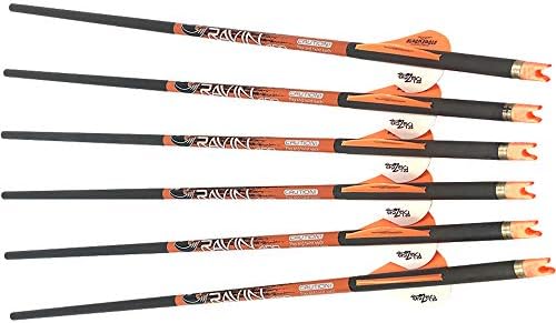 2026 Ravin Carbon Crossbow Arrows 400 Grain .003 – Six Pack  UPC :815942021385