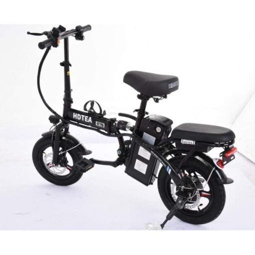 2026 SALE   CLEARANCE Folding Electric Bike, 250W Electric Bike Suitable for Adults and Teenagers Removable Battery Fat Tire Electric Bike Beach Snow Bicycle, Best Fathers Mothers Lovers (Black) NO250102