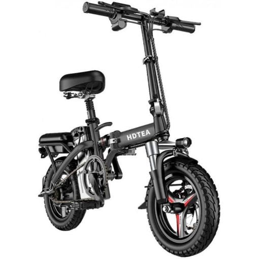 2026 SALE   CLEARANCE Folding Electric Bike, 250W Electric Bike Suitable for Adults and Teenagers Removable Battery Fat Tire Electric Bike Beach Snow Bicycle, Best Fathers Mothers Lovers (Black) NO250102