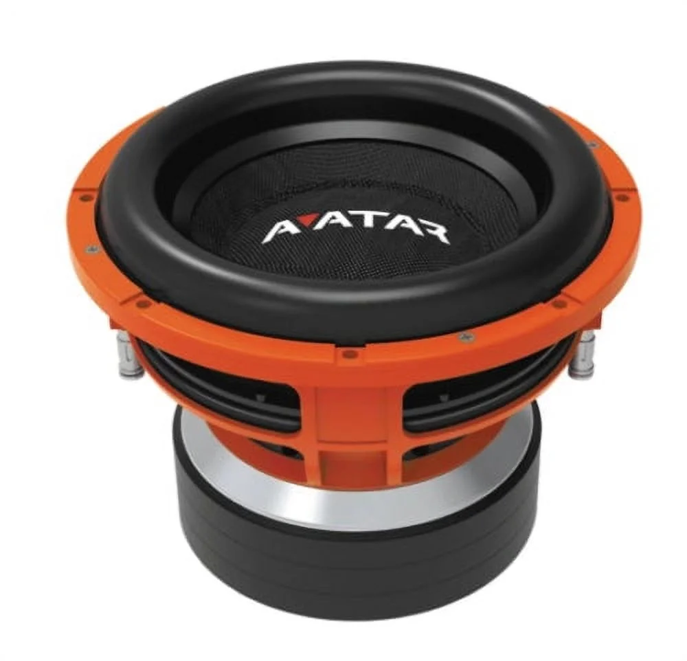 Avatar Tsunami 12′′ Subwoofer STU-1246-D1. 6000W Peak. 1-Ohm. Orange. 4′′ Voice Coil. Paper Cone