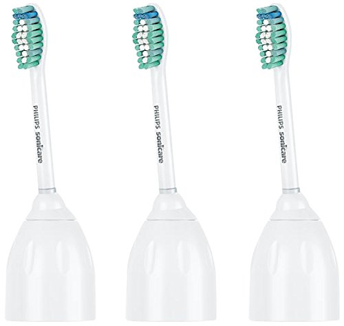 2026 Philips Sonicare Genuine E-Series Replacement Toothbrush Heads  3 Brush Heads  White  HX7023/30