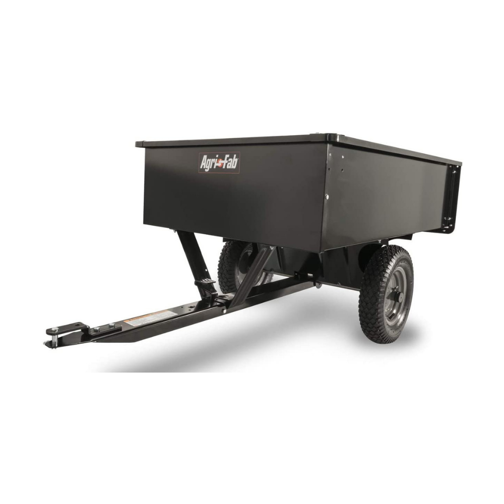 Agri-Fab Utility Tow Behind Steel Dump Cart. 750 Pound Capacity