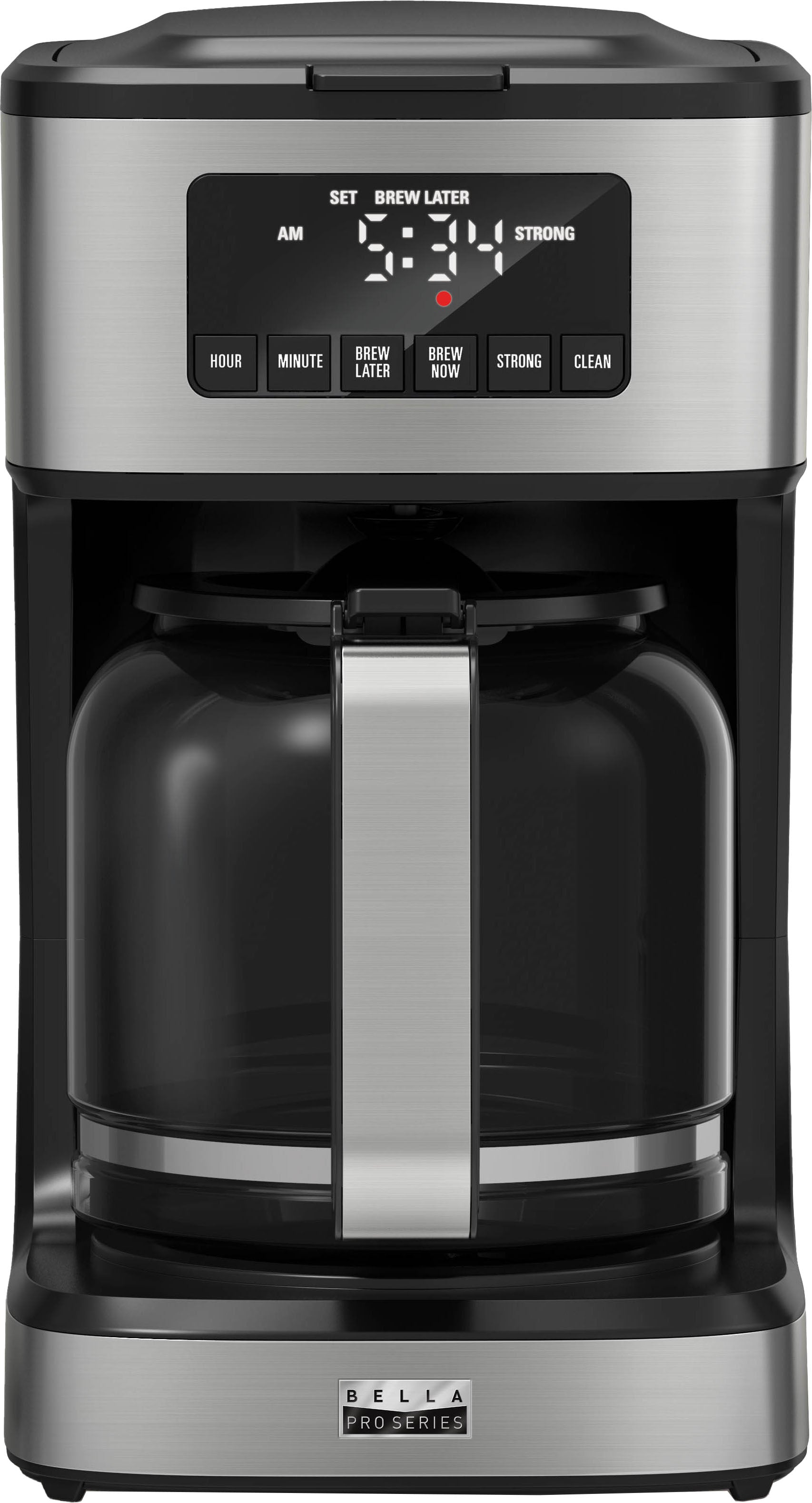 2026 Bella Pro Series – 12-Cup Programmable Coffee Maker – Stainless Steel
