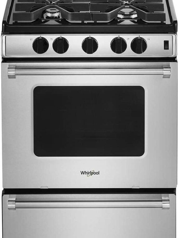 2026 Whirlpool ADA 24 Stainless Steel Freestanding Gas Range With Sealed Burners