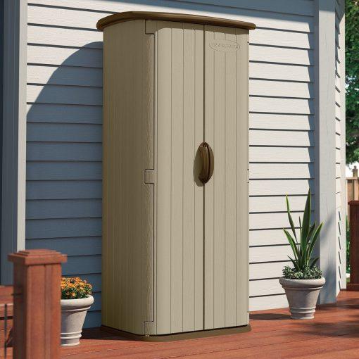 2026 Double Wall Resin Outdoor Tool Storage Shed 70.5?H x 32.25?W x 26.5?D