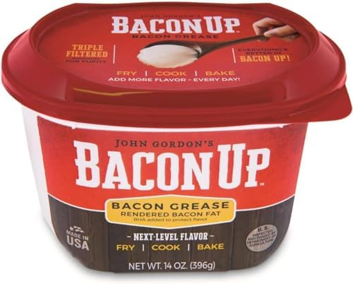 2026 Bacon Up Bacon Grease Rendered Bacon Fat for Frying  Cooking  Baking  14 ounces
