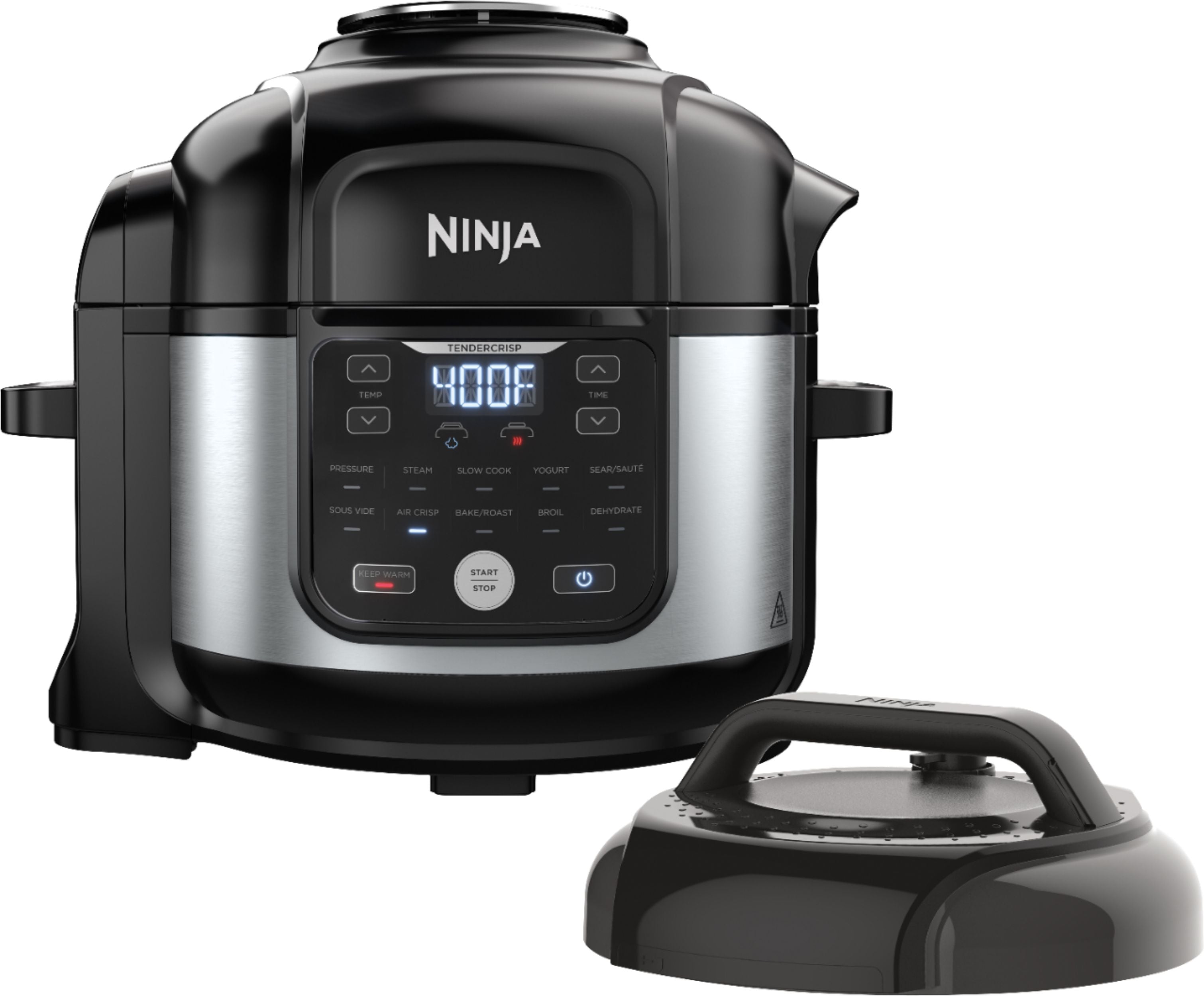 2026 Ninja – Foodi 11-in-1 6.5-qt Pro Pressure Cooker + Air Fryer with Stainless finish, FD302 – Stainless Steel