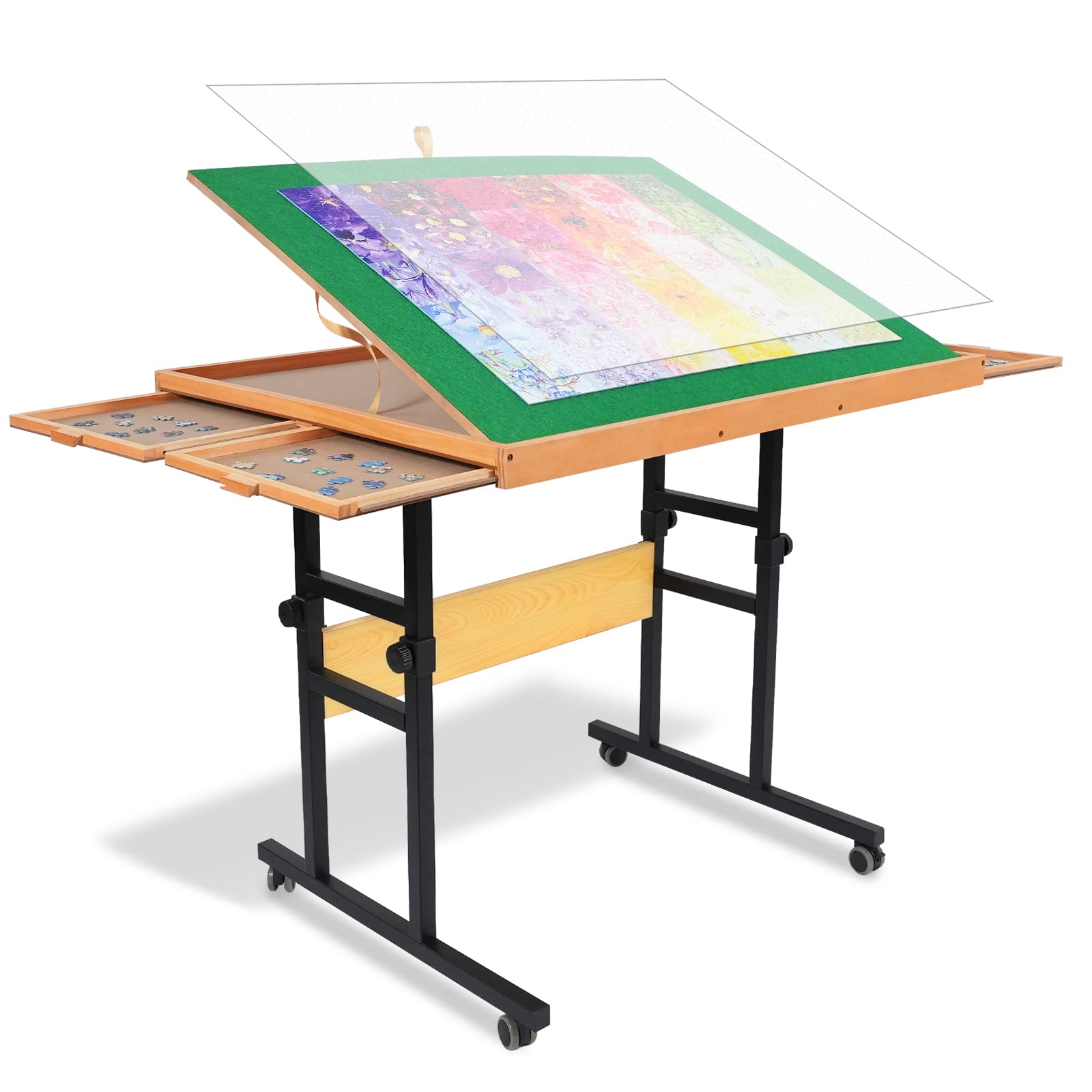 ALL4JIG Adjustable 3 Tilting Angle Portable Drawer