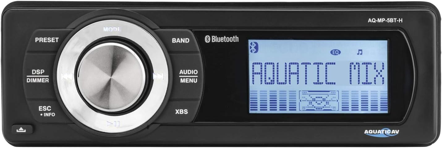 Aquatic AV MP5 Replacement Radio for Harley Touring Models (1998-2013) – Durable. High-Performance Audio System