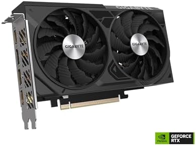 2026 GIGABYTE GeForce RTX 4060 Ti WINDFORCE OC 16G Graphics Card  2X WINDFORCE Fans  16GB 128-bit GDDR6  GV-N406TWF2OC-16GD Video Card