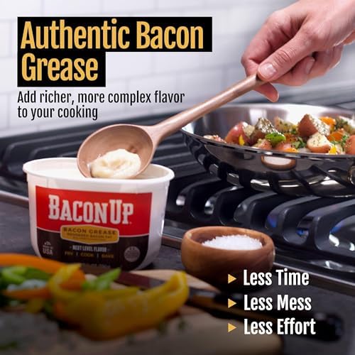 2026 Bacon Up Bacon Grease Rendered Bacon Fat for Frying  Cooking  Baking  14 ounces