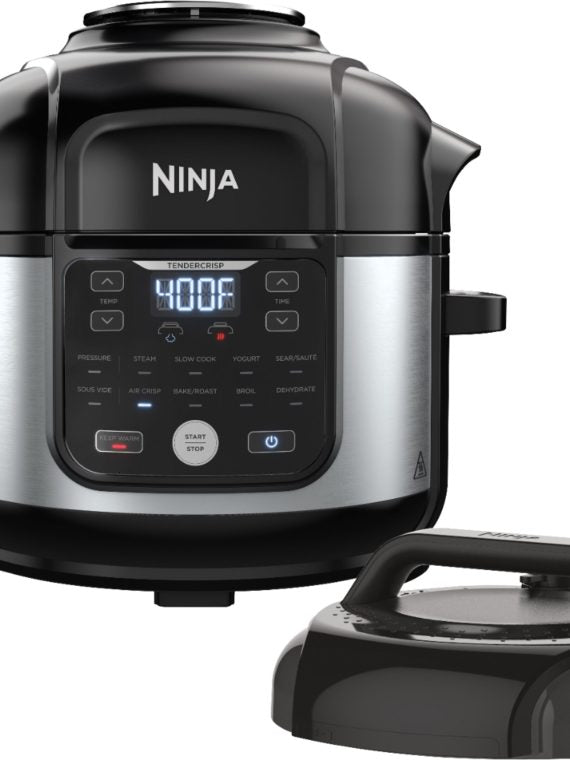 2026 Ninja – Foodi 11-in-1 6.5-qt Pro Pressure Cooker + Air Fryer with Stainless finish, FD302 – Stainless Steel