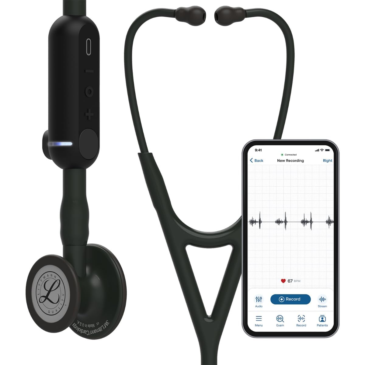 3M LITTMANN Core Digital Stethoscope – 40X Amplification & ANC