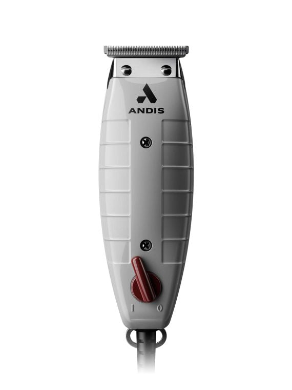 2026 Andis 04780 Professional T-Outliner Beard & Hair Trimmer for Men with Carbon Steel T-Blade  Bump Free Technology – Corded Electric Beard Trimmer  GTO  Grey