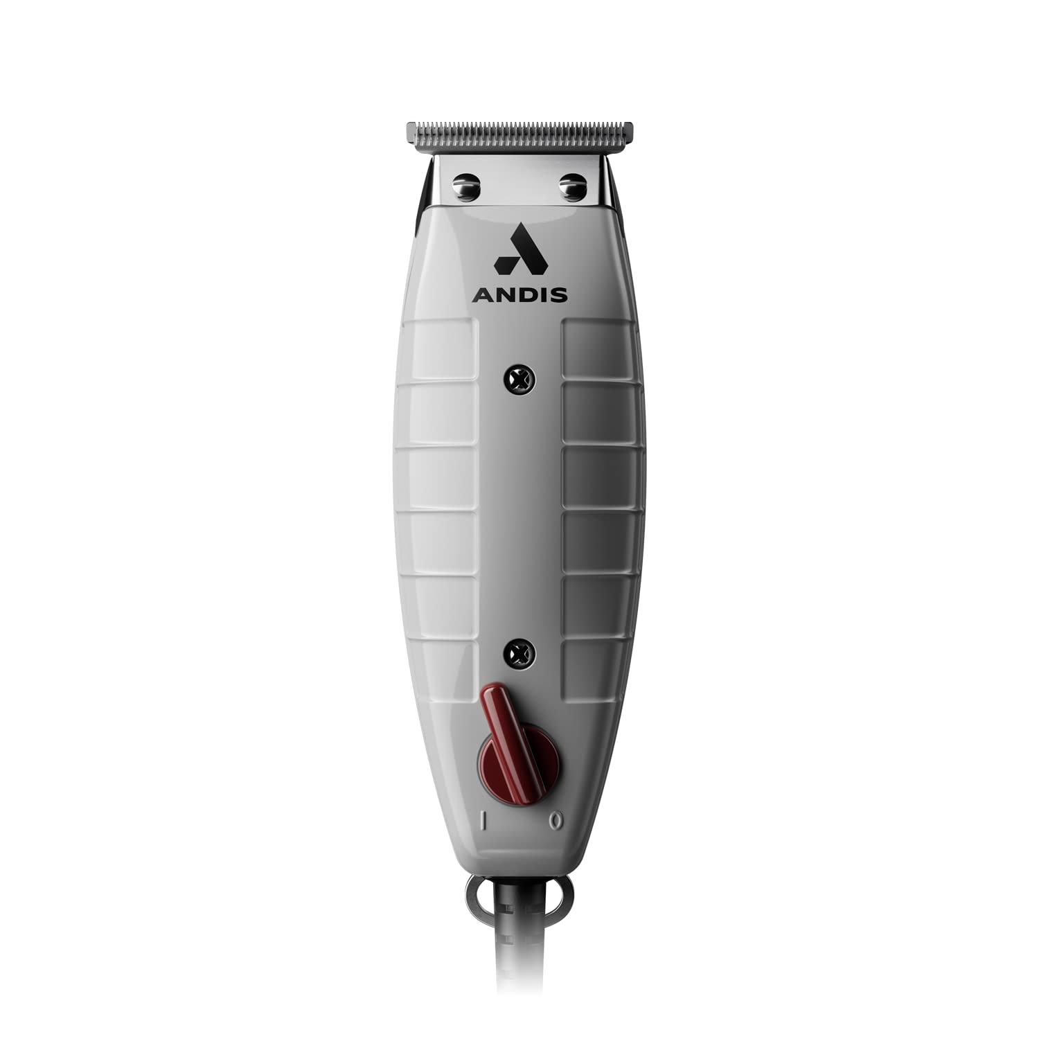 2026 Andis 04780 Professional T-Outliner Beard & Hair Trimmer for Men with Carbon Steel T-Blade  Bump Free Technology – Corded Electric Beard Trimmer  GTO  Grey