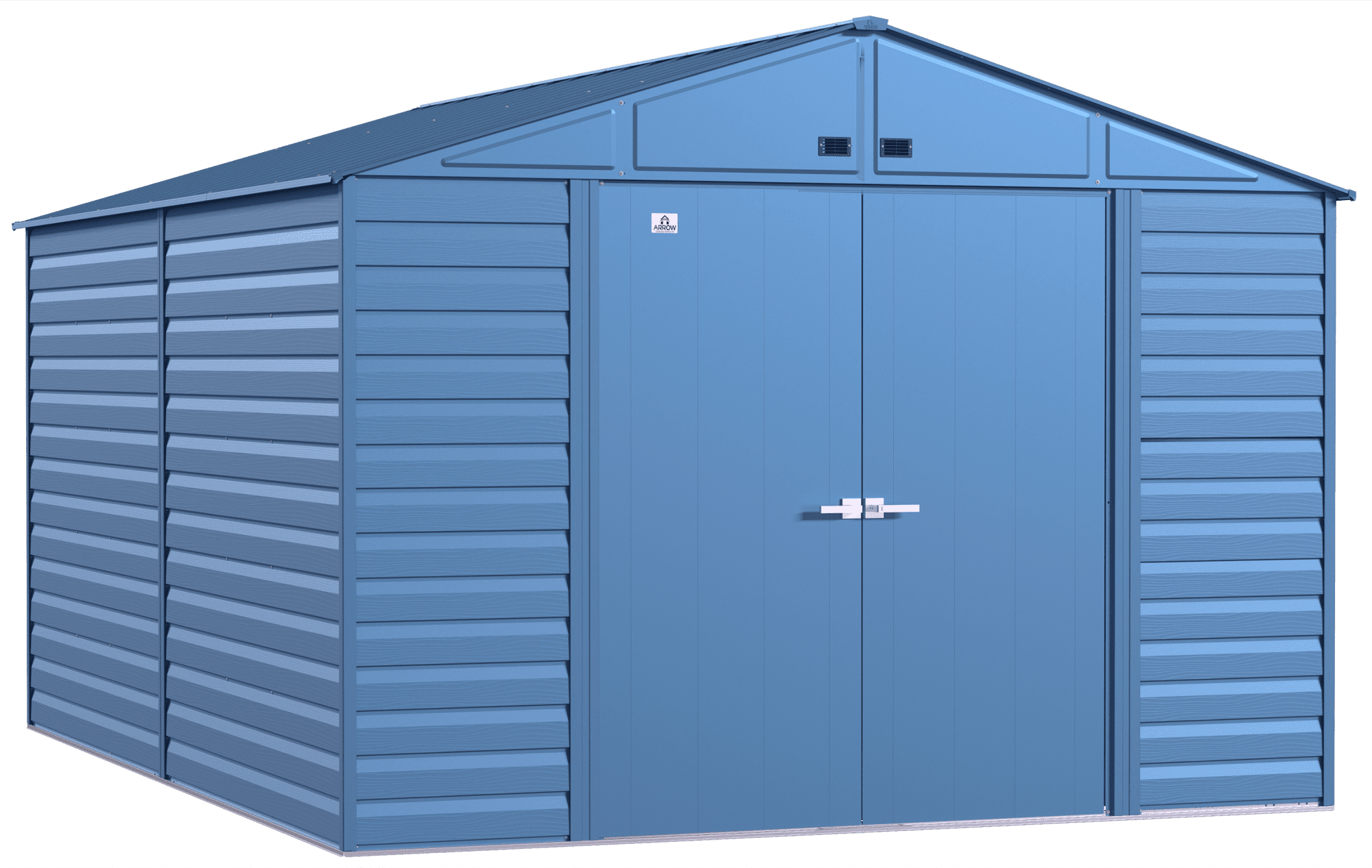 Arrow Select Steel Storage Shed, 10×14, Blue Grey