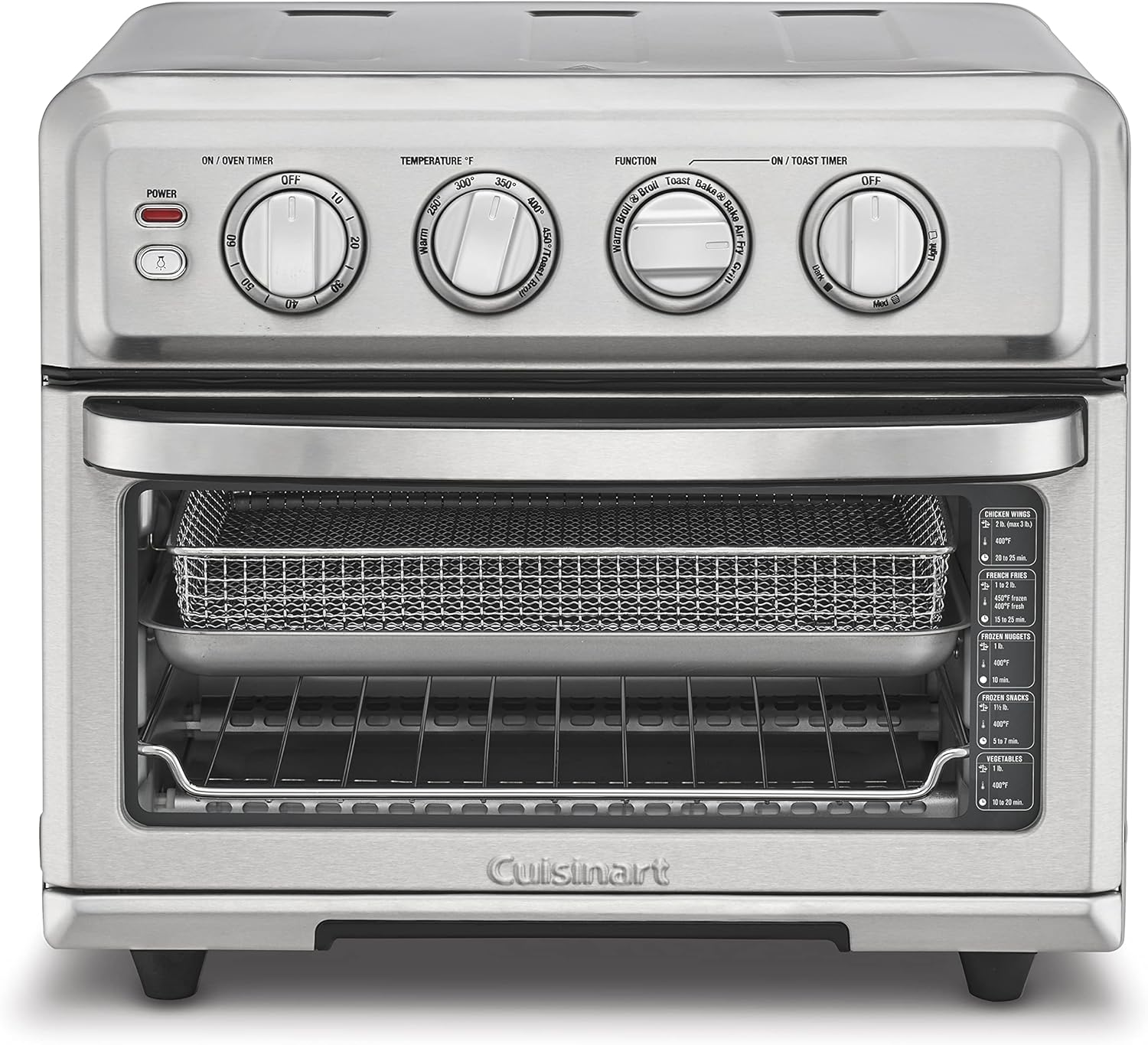 2026 Cuisinart Air Fryer + Convection Toaster Oven  8-1 Oven with Bake  Grill  Broil & Warm Options  Stainless Steel  TOA-70