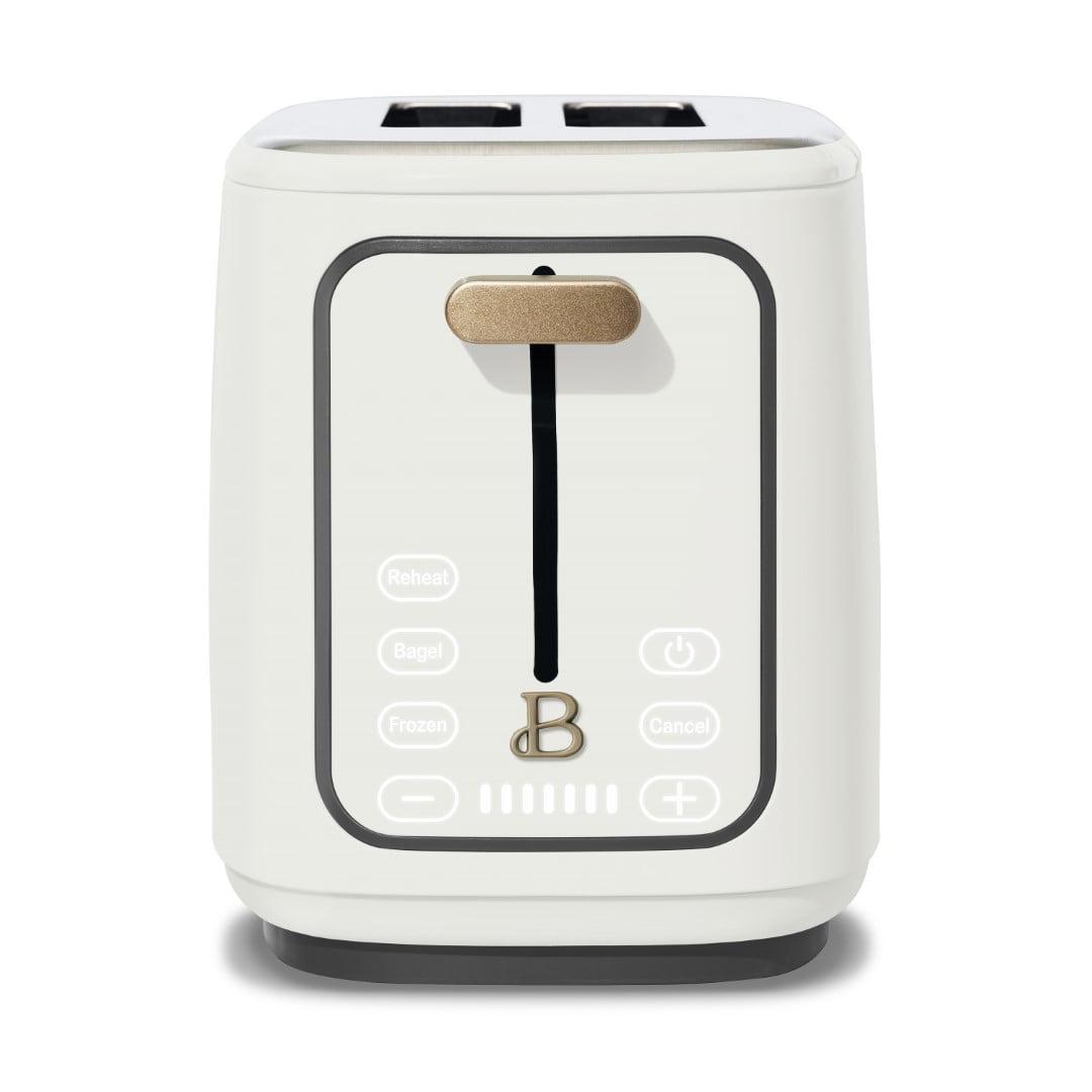 2026 Beautiful 2 Slice Touchscreen Toaster, White Icing by Drew Barrymore