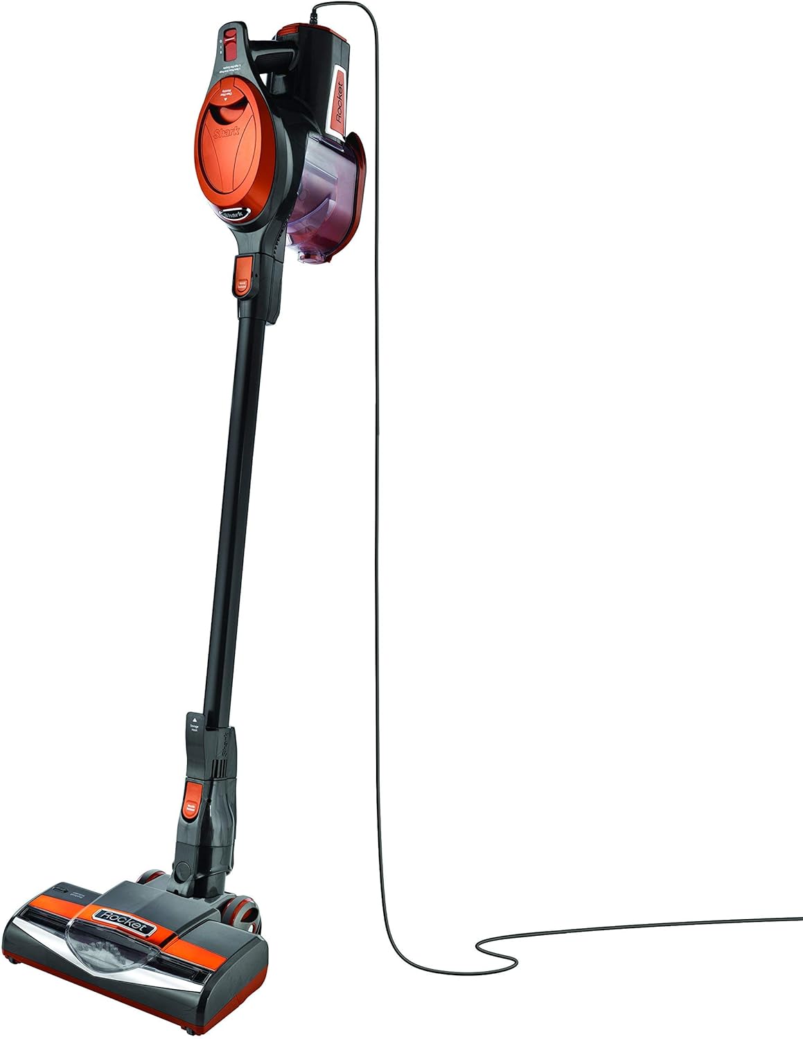 2026 Shark HV301 Rocket Ultra-Light Corded Bagless Vacuum for Carpet and Hard Floor Cleaning with Swivel Steering  Gray/Orange