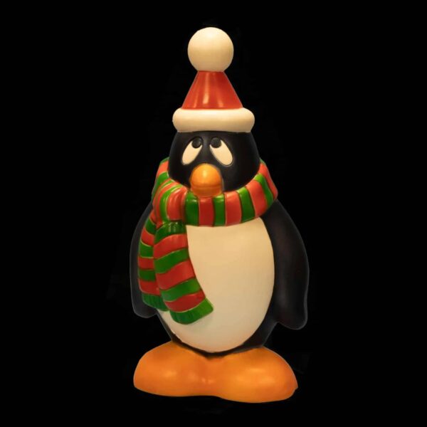 28′′ Lit Blow-mold Penguin w/Scarf