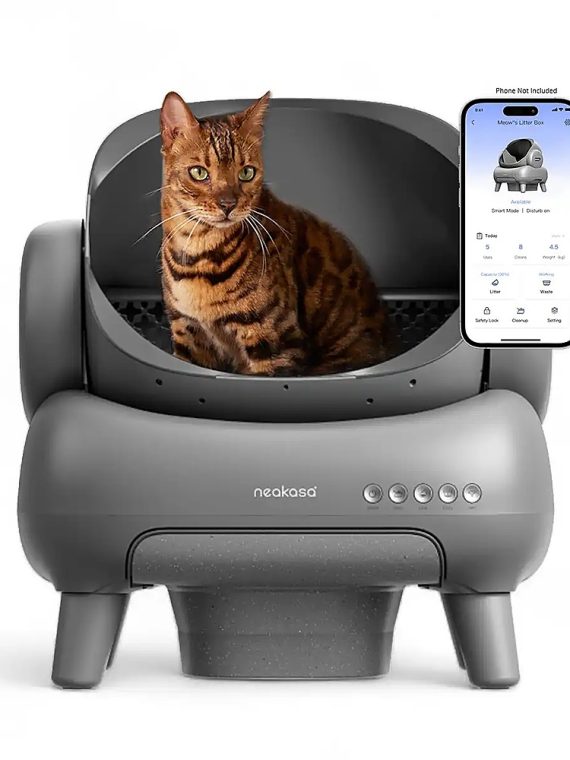 2026 Neakasa M1 Open-top Self-cleaning Cat Litter Box – Charcoal