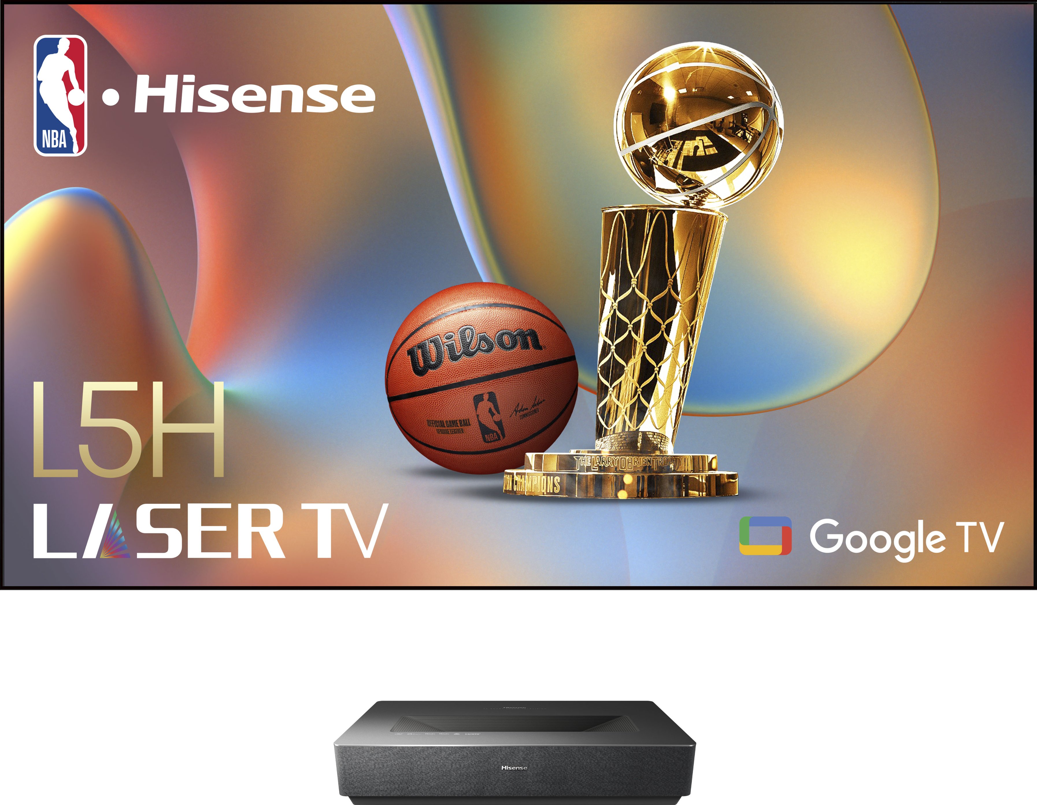2026 Hisense – L5H Laser TV X-Fusion UST Projector with INCLUDED 120′′ ALR Screen, 4K UHD, 2700 Lumens, Dolby Vision & Atmos, Google TV – Black