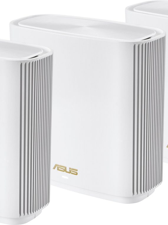 2026 ASUS – ZenWiFi AXE7800 WiFi 6E Tri-band Mesh Router (3-Pack) – White