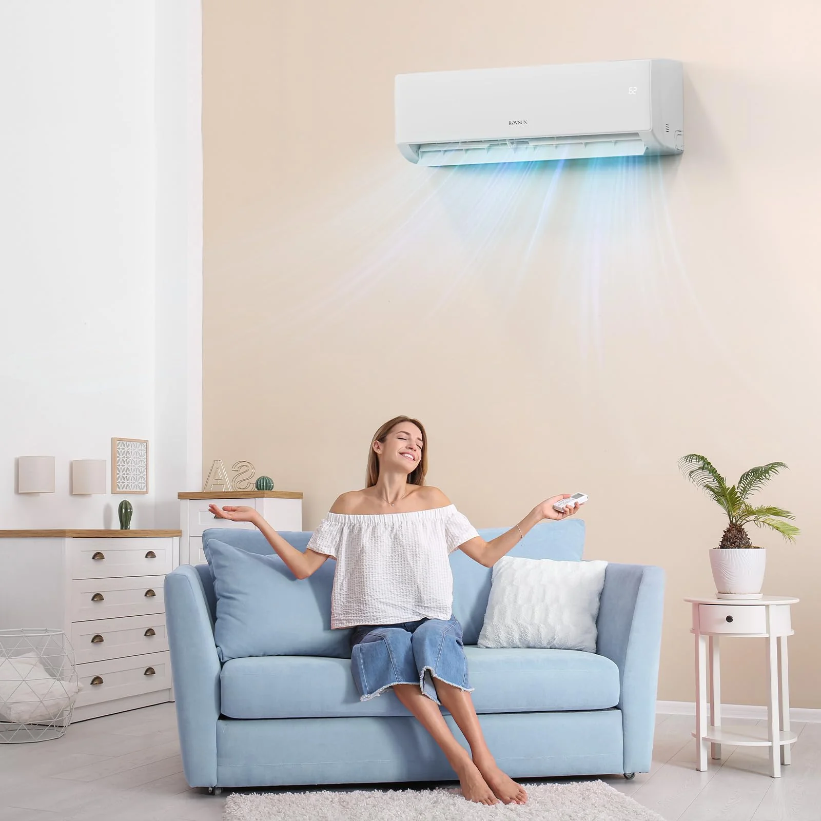 12,000 BTU 21 SEER2 230V Mini Split Air Conditioner with Heat Pump Ductless Inverter & Install Kit