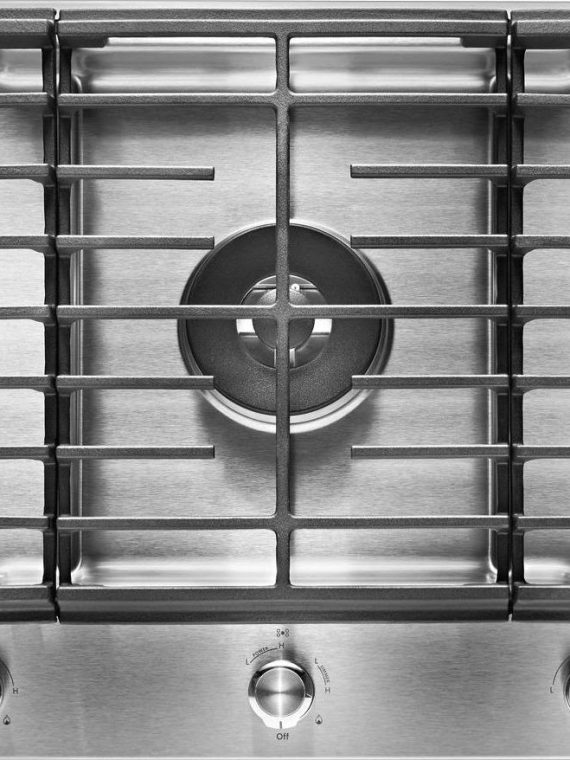 2026 KitchenAid – 36′′ Built-In Gas Cooktop – Stainless Steel