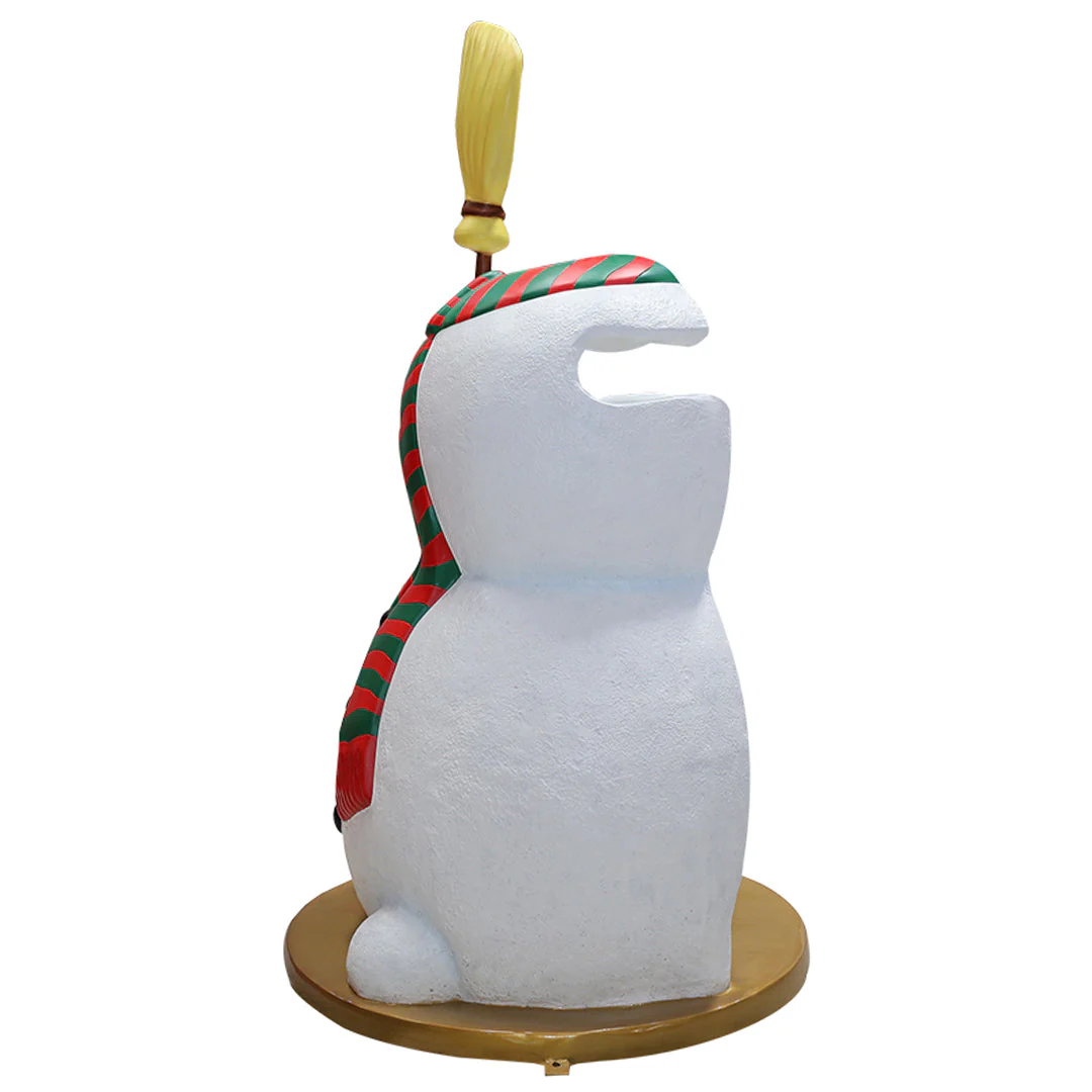 Snowman with Broom Photo Op