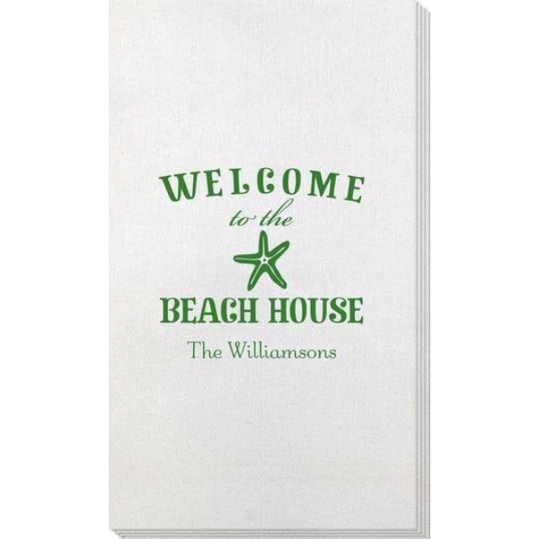 Welcome to The Beach House Bamboo Luxe Guest Towels