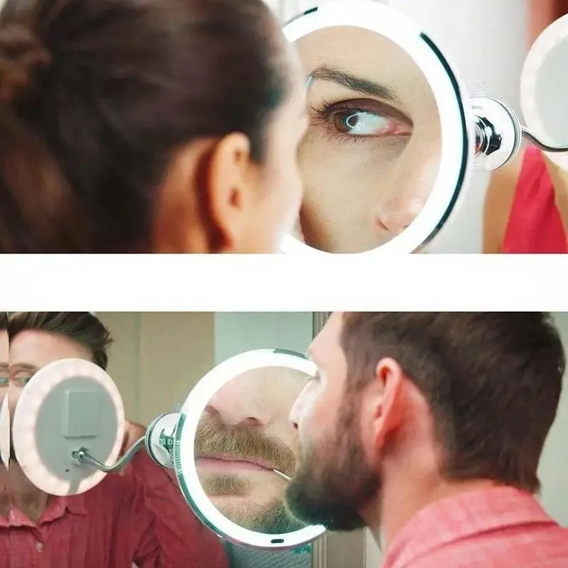Magnifying Lighted Makeup Mirror With Lights Led 10X Countertop Vanity